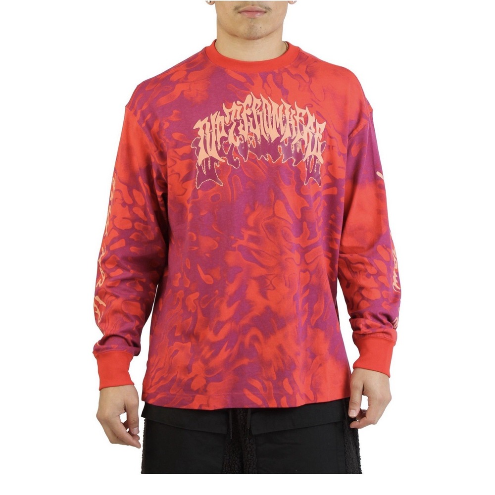 Puma X Lamelo Ball Supernova Long Sleeve Shirt Sz S Red NWT